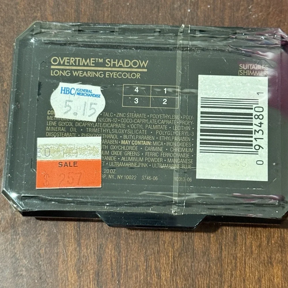 Revlon‎ Overtime Shadow Long Wearing Eye Color Suitables Shimmer Fall Colors NOS